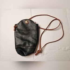 Heroing Black and Brown Leather Women's Bag